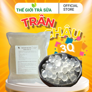 Trân châu 3q Jelly thạch trắng ngọc trai giòn làm topping trà sữa (200 gram ) Cửa hàng thế giới trà sữa