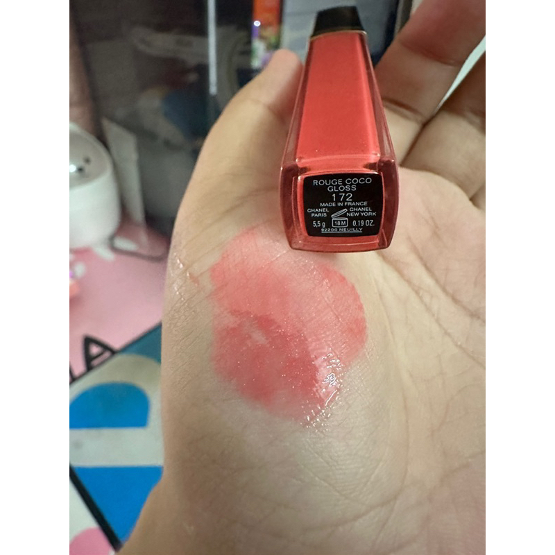 Son dưỡng có màu Cha.nel rouge coco gloss 172 tendresse 5.5g.hàng mua tại Pháp
