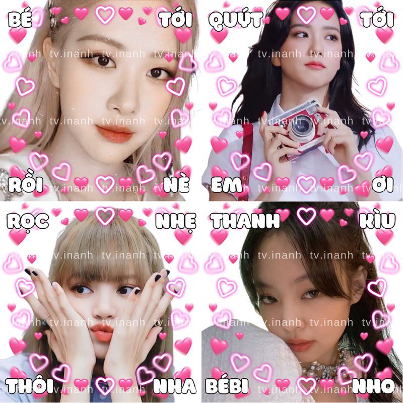 Combo 70 tem niêm phong BLACKPINK