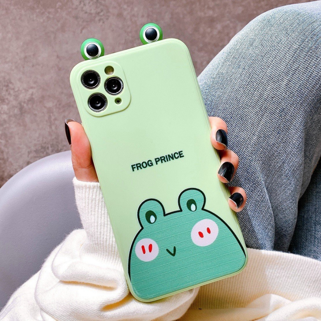 Ốp Lưng iphone Silicon Bảo Vệ CAMERA Hình Nổi Bear x Frog cho iphone 6/6s/7/8/plus/X/XS/11/12/13/14 Pro Plus Max