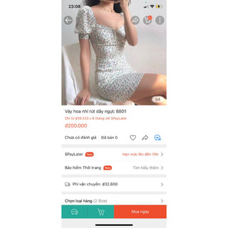 Đầm hoa nhí xả