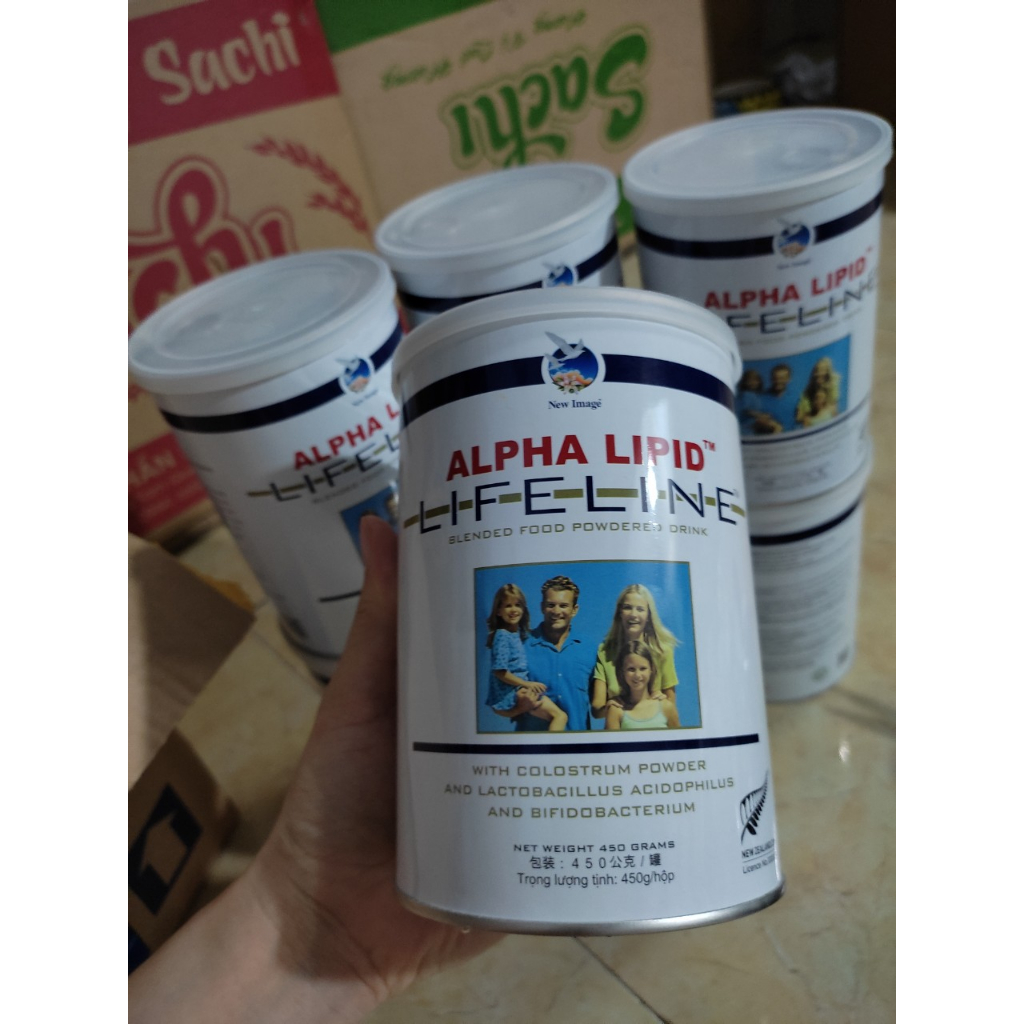 Set 10 lon Sữa non Alpha Lipid Lifeline nhập Khẩu New Zealand lon 450gr