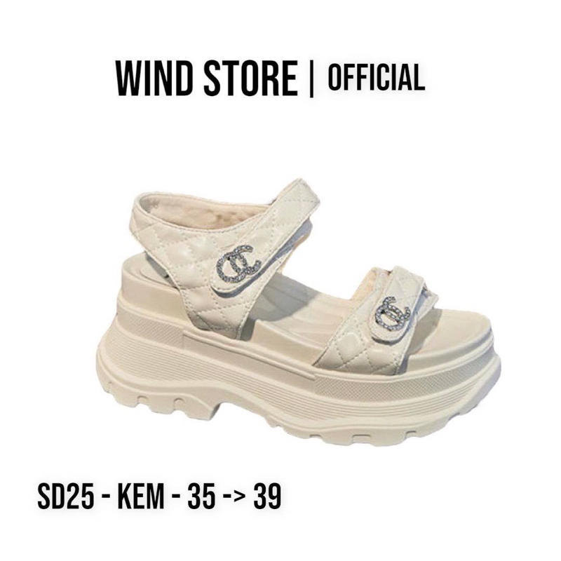 Sandal quai hậu cao 7cm