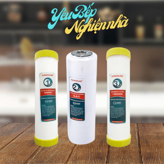 Bộ 3 lõi lọc nước số 1,2,3 sunhouse shrll1;shrll2; shrll3 chính hãng