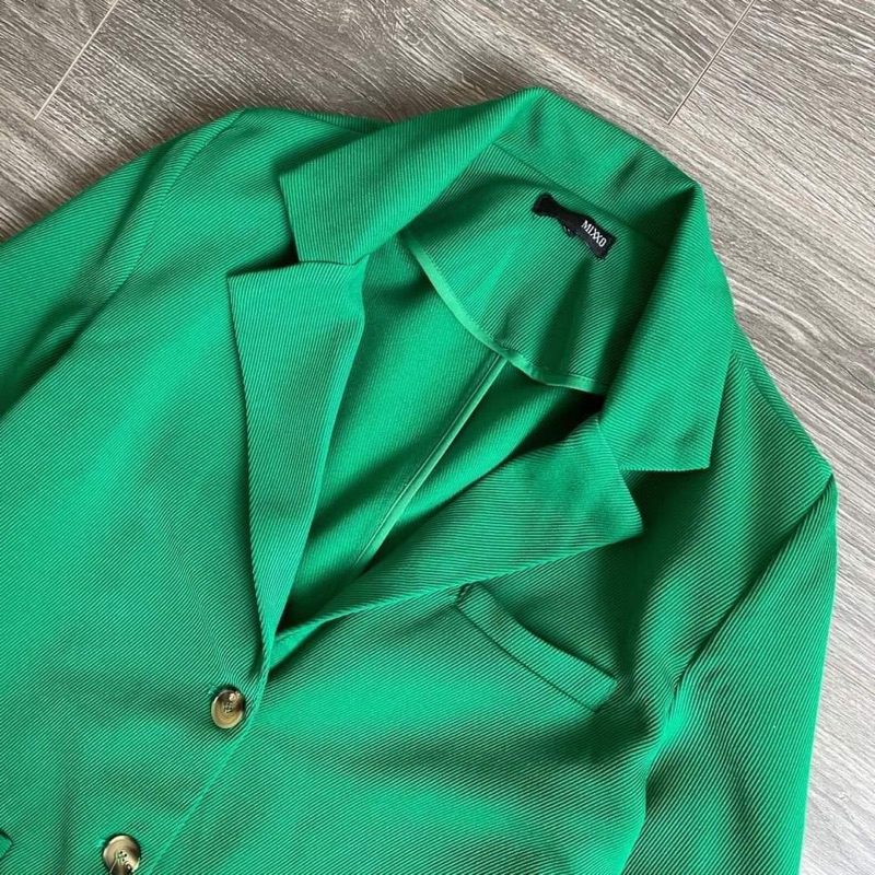 HIPU.VNXK - ÁO BLAZER MIXXO XANH LÁ.