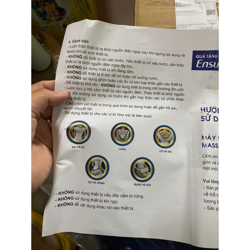 MÁY MASSAGE ĐA NĂNG QUÀ TẶNG TỪ SỮA ENSURE