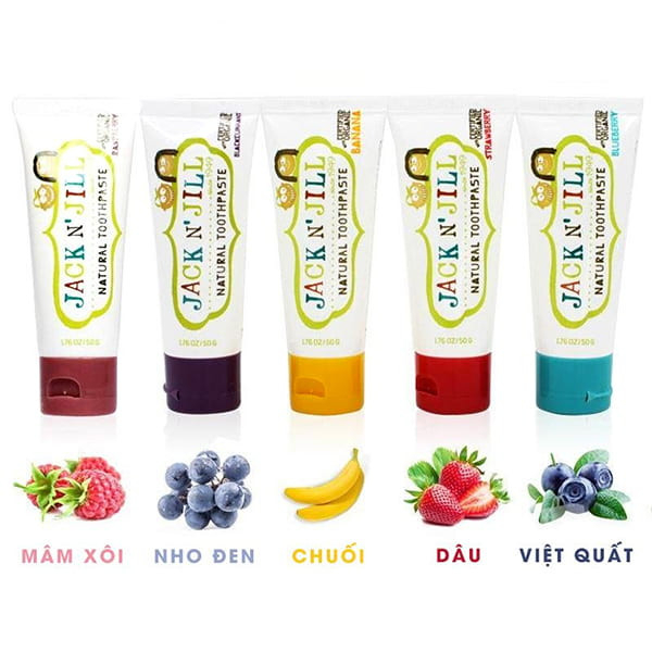 Kem Đánh Răng Hữu Cơ Jack N'Jill Cho Bé 50g