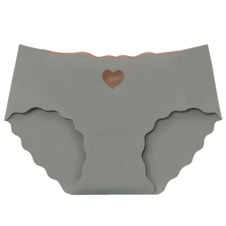 Quần Lót Nữ Đúc Su Thun Lạnh Viền Sóng Gợi Cảm Họa Tiết Trái Tim Dễ Thương LOTNU25