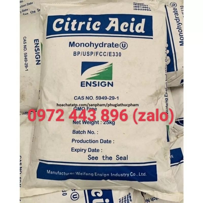 Axit Citric 99,5% - Axit chanh tinh khiết
