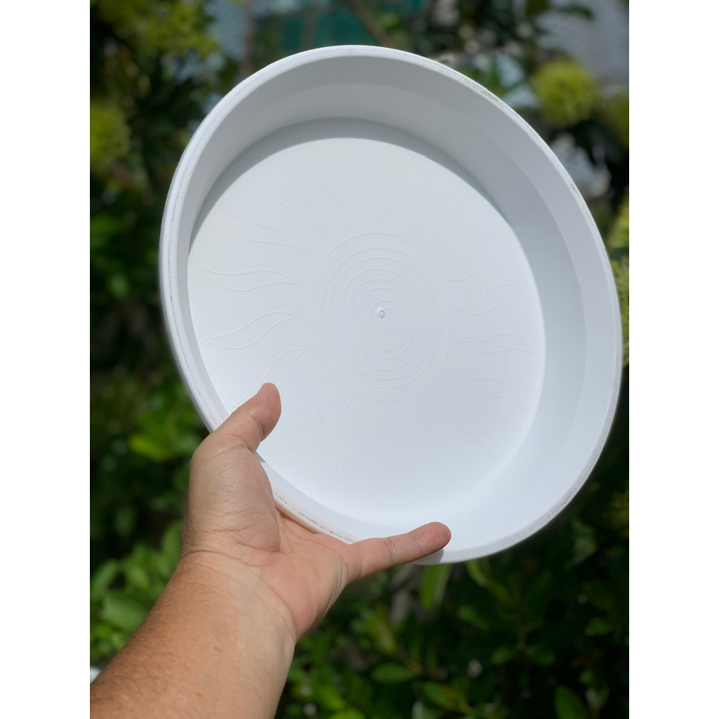 - Đĩa Lót Chậu Nhựa VIETPOT Màu TRẮNG, Nhiều Size, Loại Hàng Mỏng, Nhựa Nguyên Sinh, Đảm Bảo Công Năng Lót Chậu.