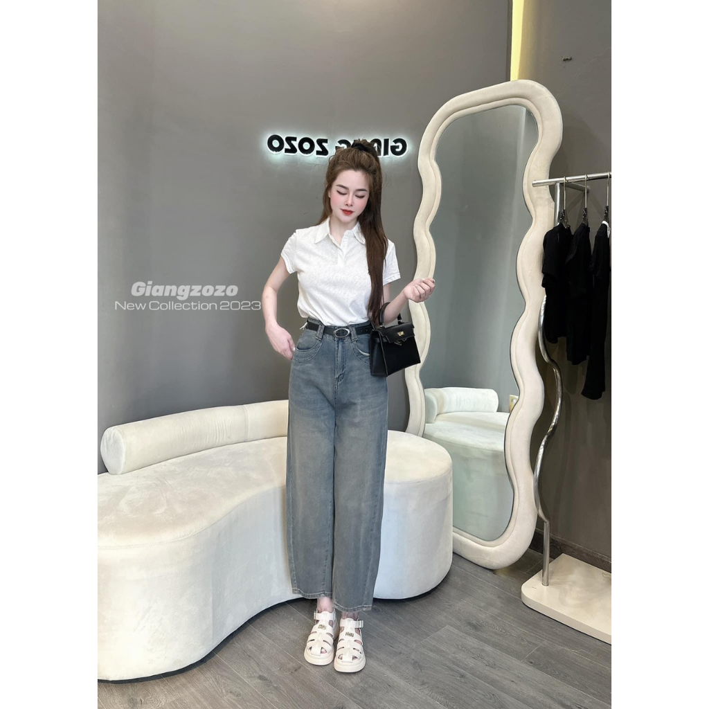 Áo phông nữ trắng cộc tay , áo thun polo nữ thêu ngựa .Áo chất cotton giấy loại 1.