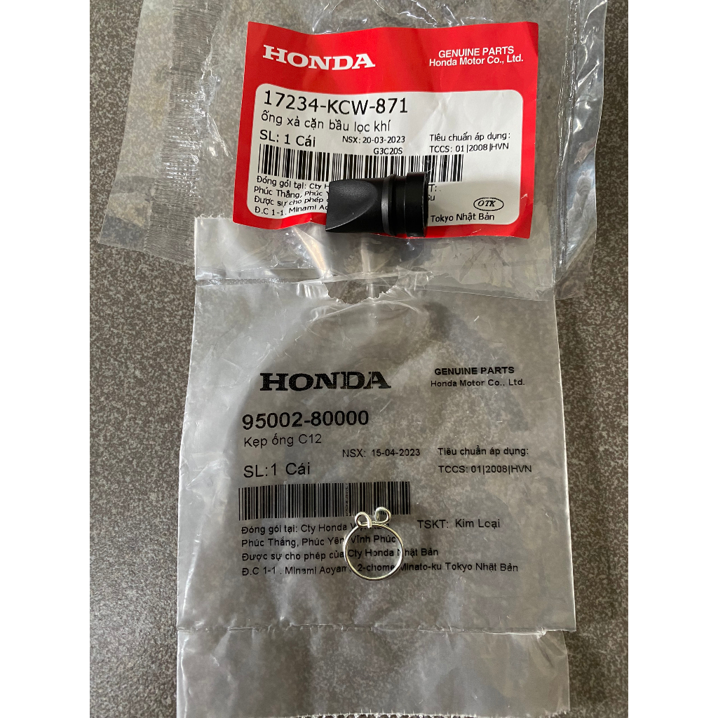 Khoe cao su xả cặn xài chung tất cả xe số hàng chính hãng 17234KCW871 9500280000