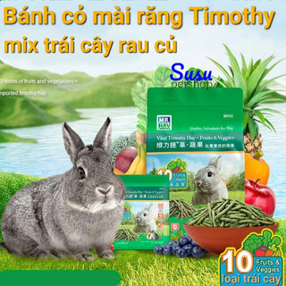 Bánh Cỏ sợi Timothy Mài Răng cho Thỏ, Bọ và Chinchilla - Hàng Mr Hay
