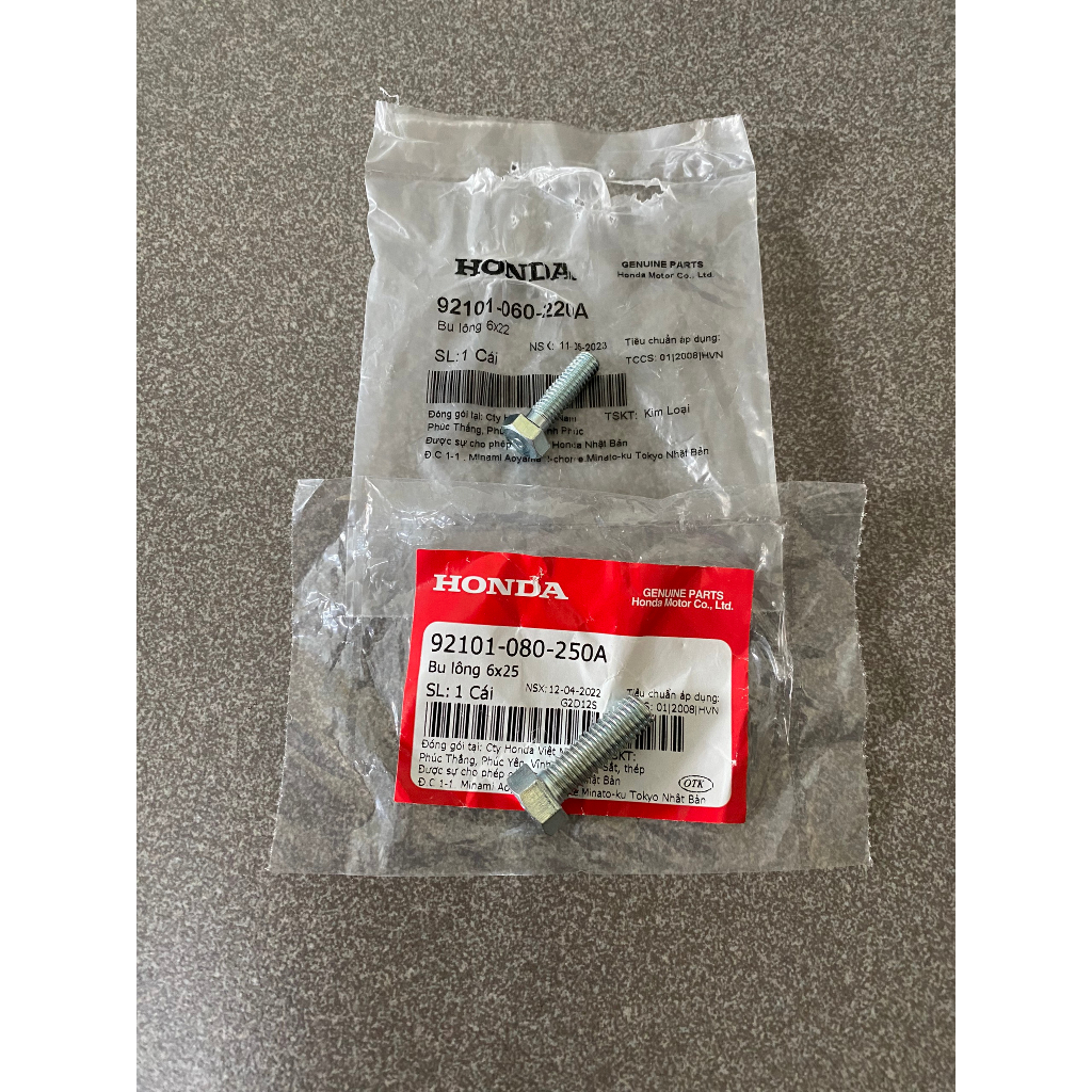 Ốc cần số dò đạp xe future 125 chính hãng 92101060220A 92101080250A