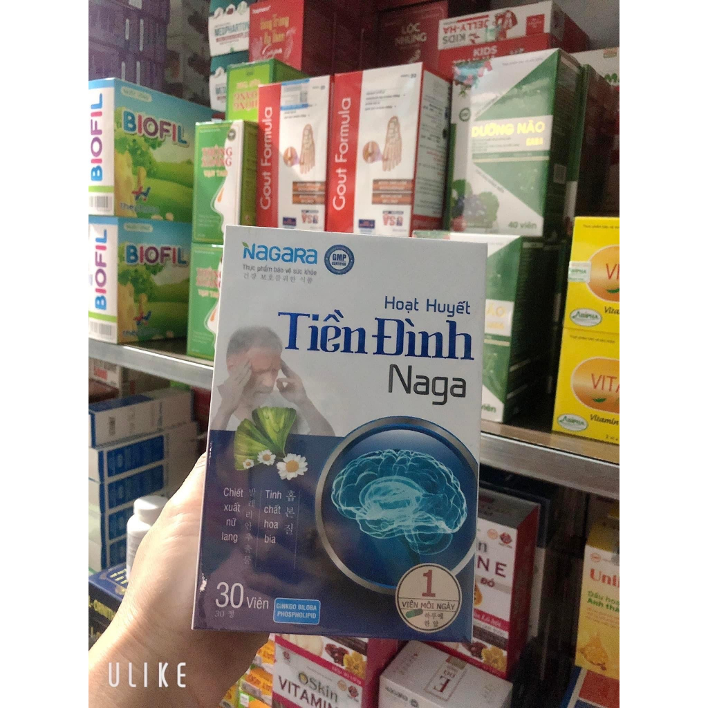 Hoạt Huyết Tiền Đình Naga  giúp tăng cường tuần hoàn não và giảm thiểu năng tuần hoàn não