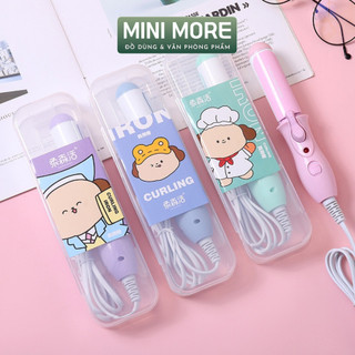 Minimore | máy uốn tóc, máy duỗi tóc mini tạo kiểu nhỏ gọn, tiện lợi có hộp đựng xinh xắn