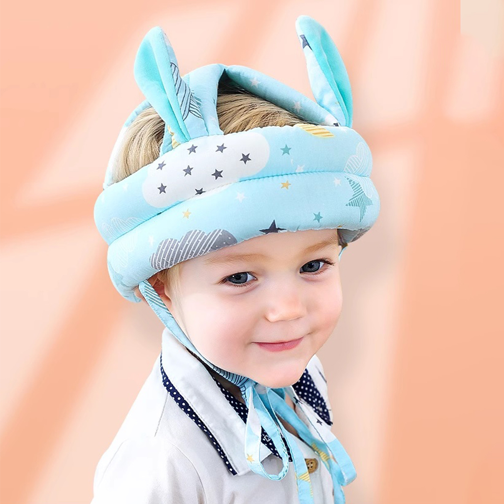 Mũ bảo vệ đầu cho bé tập đi - Mũ bảo hiểm cho bé hình Mây xanh