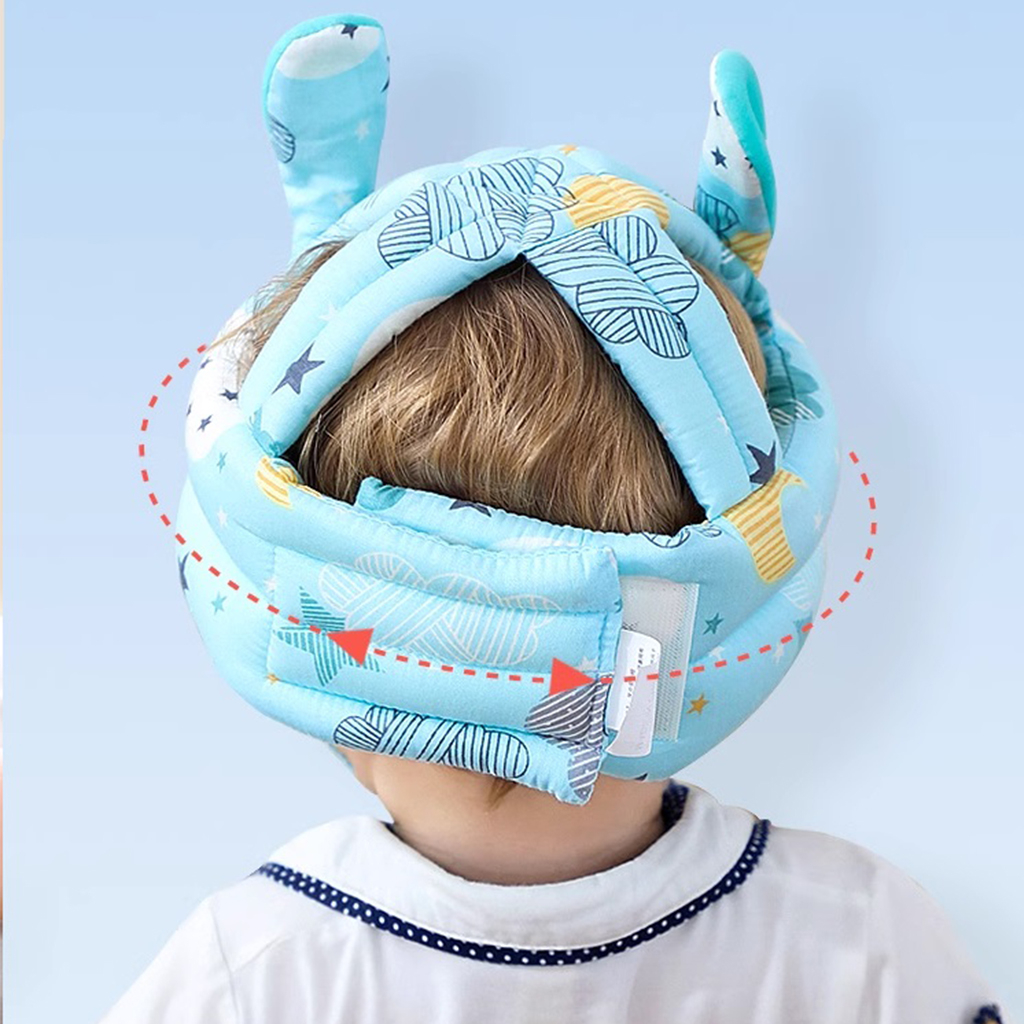Mũ bảo vệ đầu cho bé tập đi - Mũ bảo hiểm cho bé hình Mây xanh