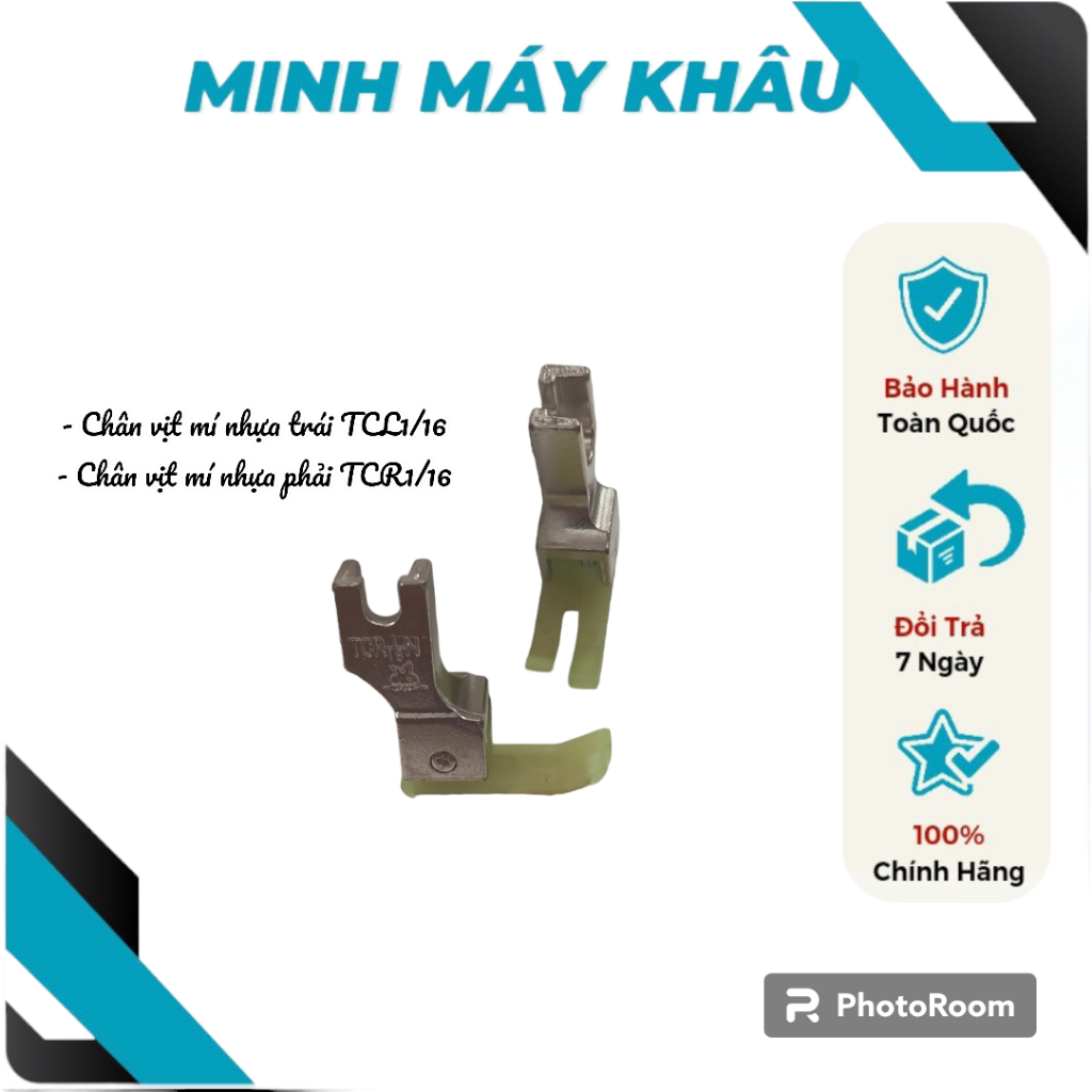 Chân vịt mí nhựa trái phải, chân vịt mí 1 li, 2 li