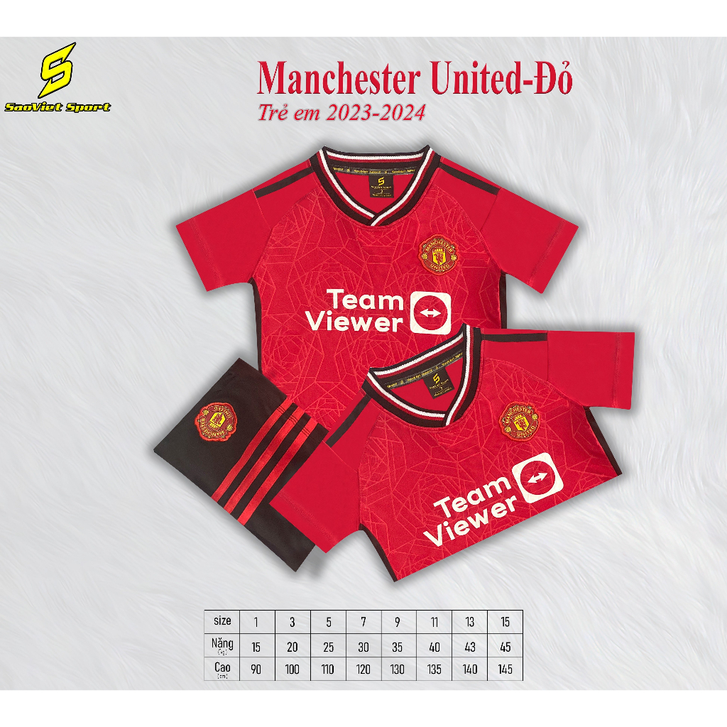 Bộ quần áo bóng đá TRẺ EM giải 2023