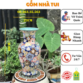 Bình bách hoa gốm sứ nam bộ 40cm