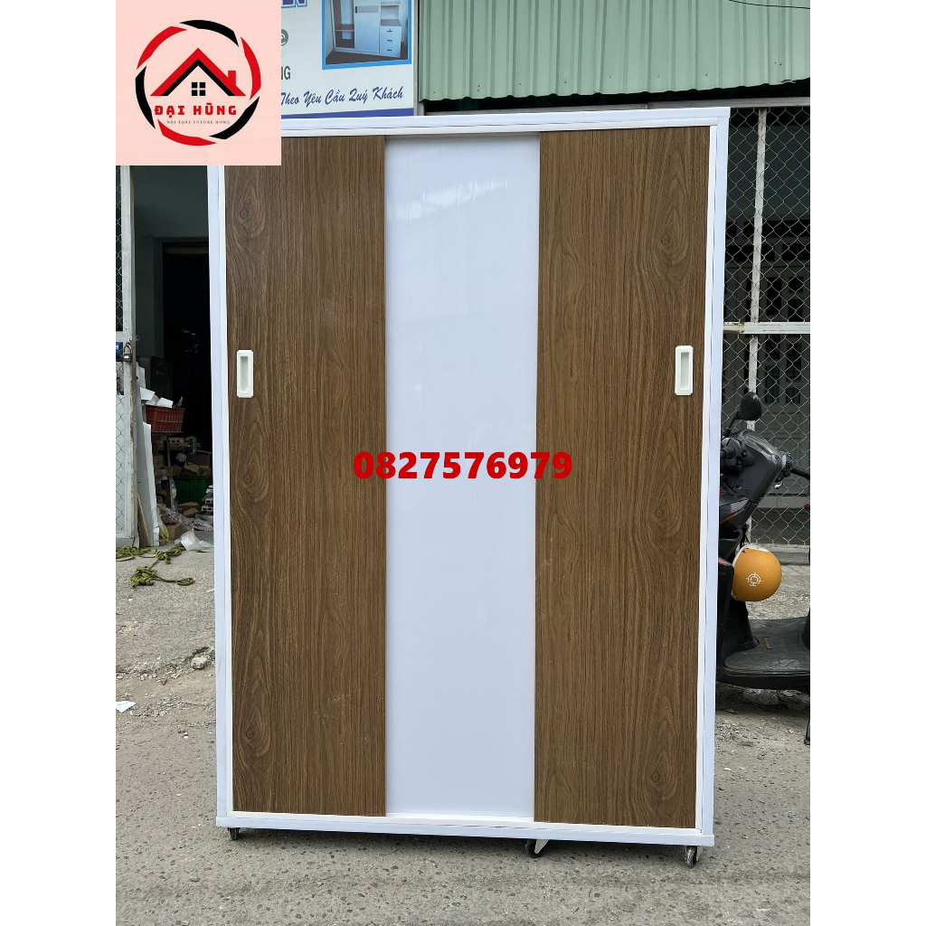 Tủ 3 cánh cửa lùa nhựa đài loan 1m8x1m2