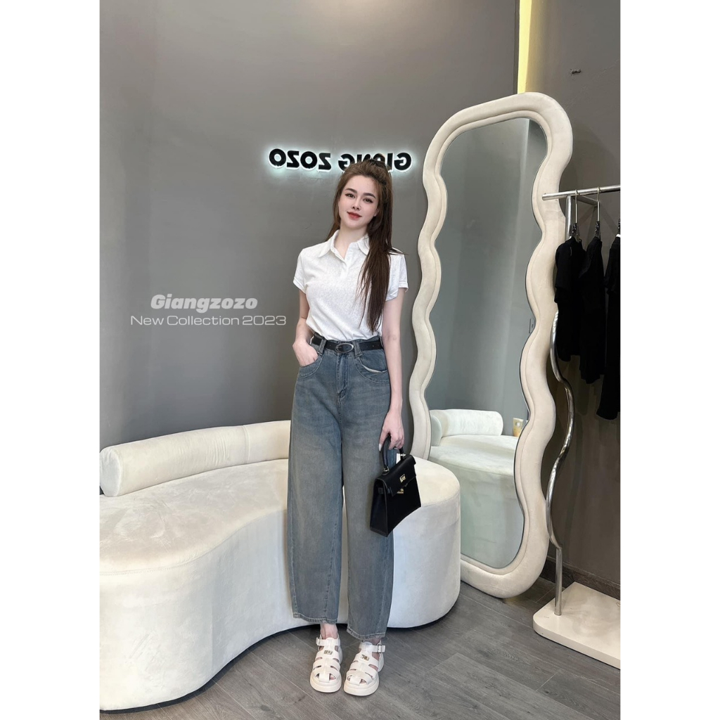 Áo phông nữ trắng cộc tay , áo thun polo nữ thêu ngựa .Áo chất cotton giấy loại 1.