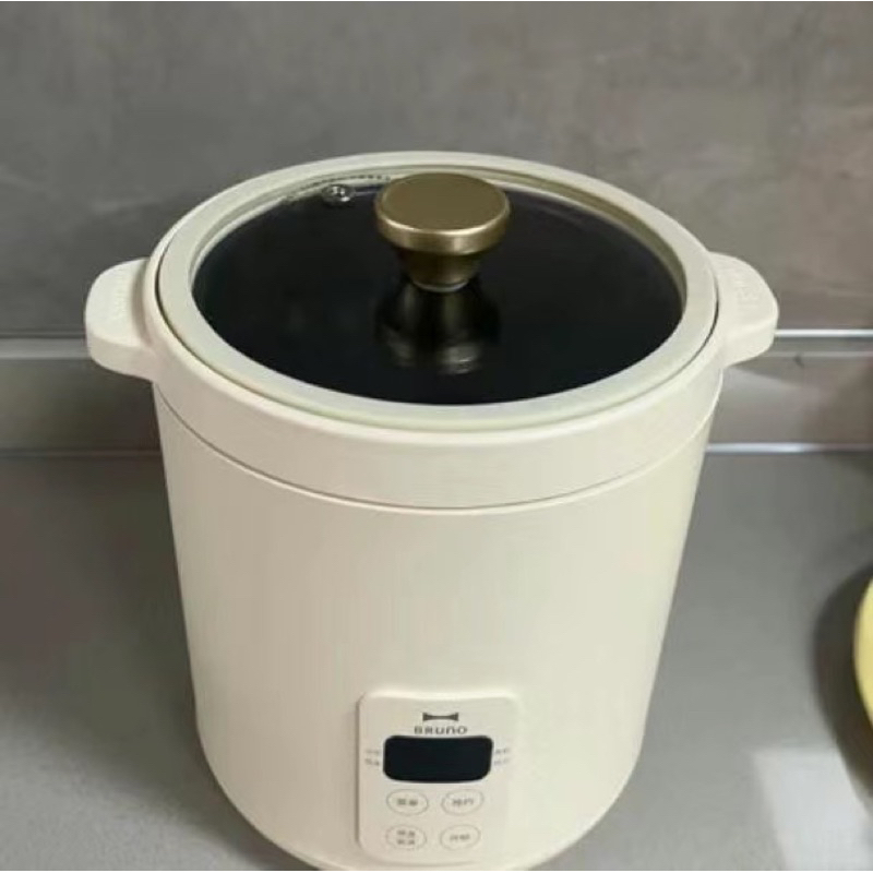 Nồi Cơm Điện Mini BRUNO 1,2L Lòng Nồi Chống Dính Siêu Dày Bảo Hành 6 Tháng - Cáo Đeo Nơ