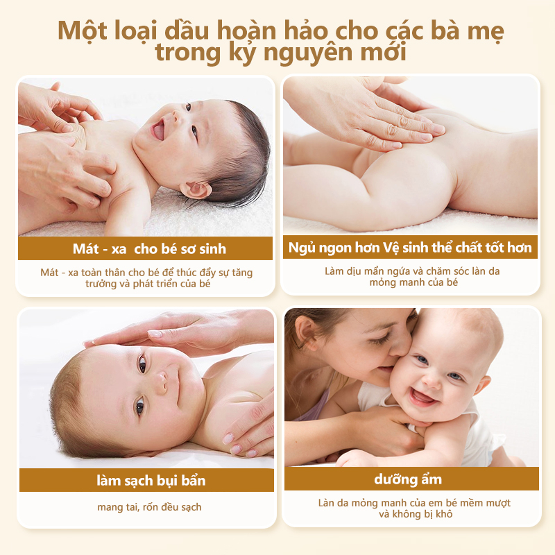 [Einmilk.ân ninh] Tinh dầu hoa trà massge cho bé 100% thiên nhiên dung tích 120ml BMO21