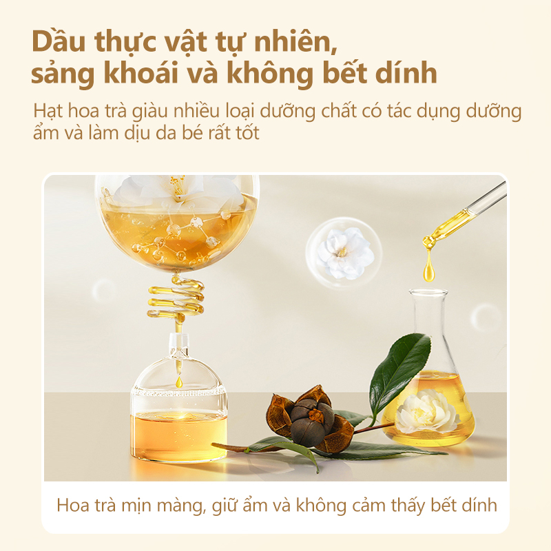Tinh dầu hoa trà massge cho bé 100% thiên nhiên dung tích 120ml BMO21