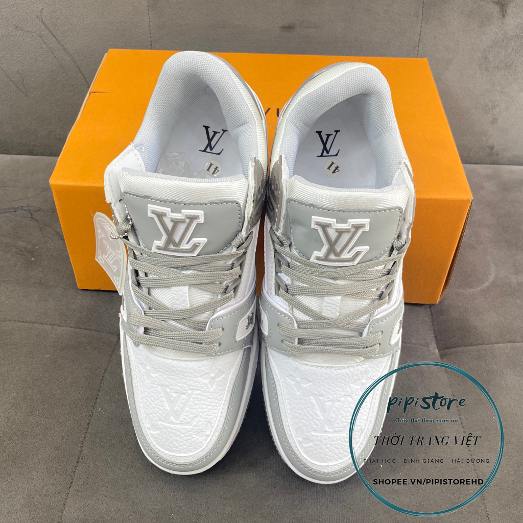 Giày thể thao Lv xám đen, louis vuiton Gray Black. size 36-43