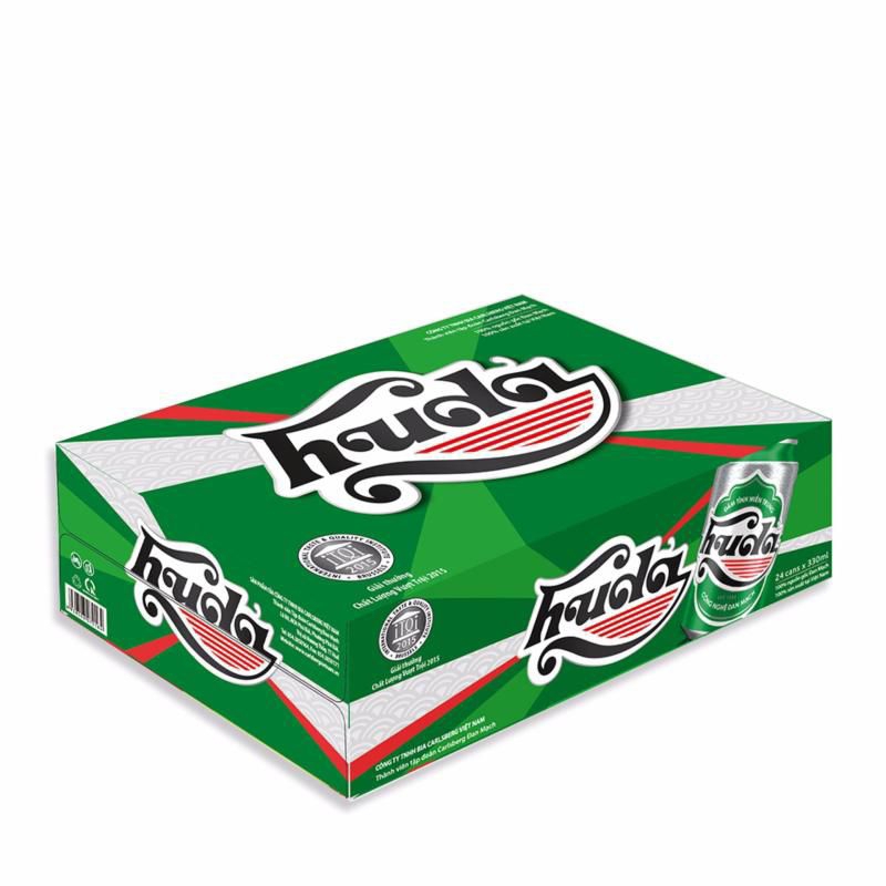 1 thùng Bia Huda - 24 lon/thùng - 330ml/lon