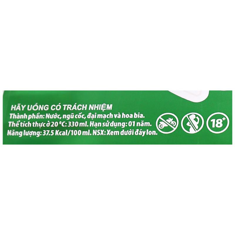 1 thùng Bia Huda - 24 lon/thùng - 330ml/lon