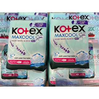 Băng vệ sinh KOTEX Đêm 28cm mặt bông COOL mát lạnh