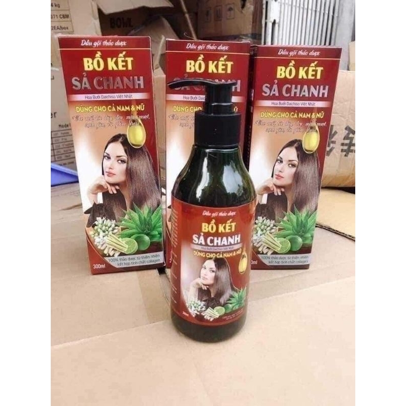 Dầu gội bồ kết chanh sả