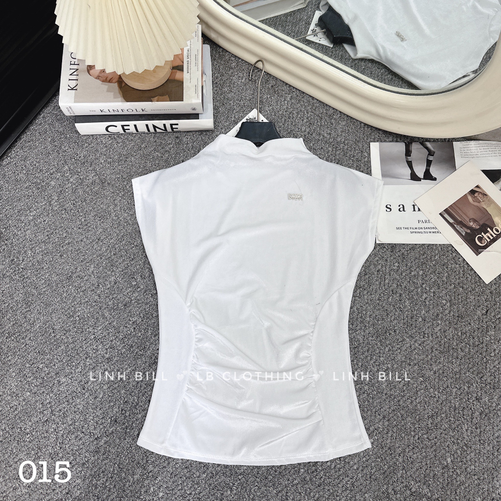 Áo nhung cổ leo kèm tang DI . O AT56