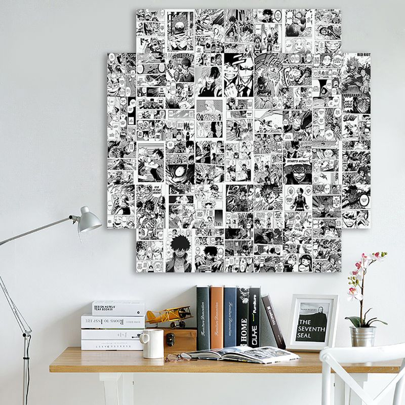 Tranh dán tường anime wall A6, poster manga trang trí decor góc học tập giấy A6 Nhật cực xịn