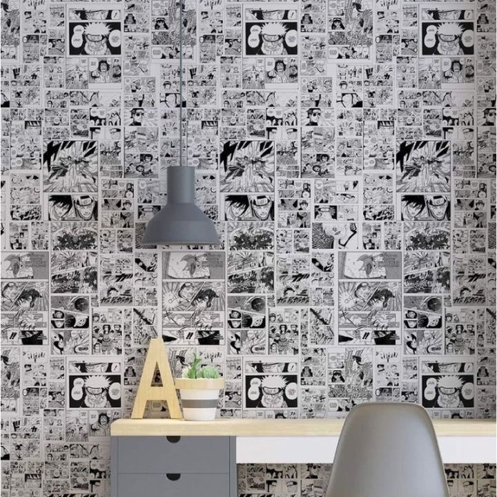 Tranh dán tường anime wall A6, poster manga trang trí decor góc học tập giấy A6 Nhật cực xịn