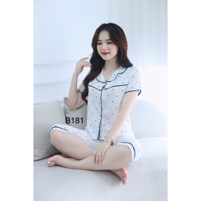 bộ mặc nhà nữ tay cộc quần lửng