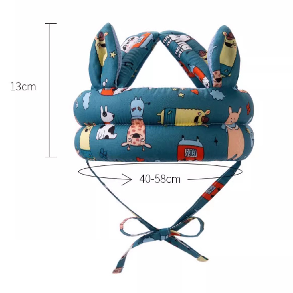 Mũ bảo vệ đầu cho bé tập đi - Mũ bảo hiểm cho bé hình động vật Safari