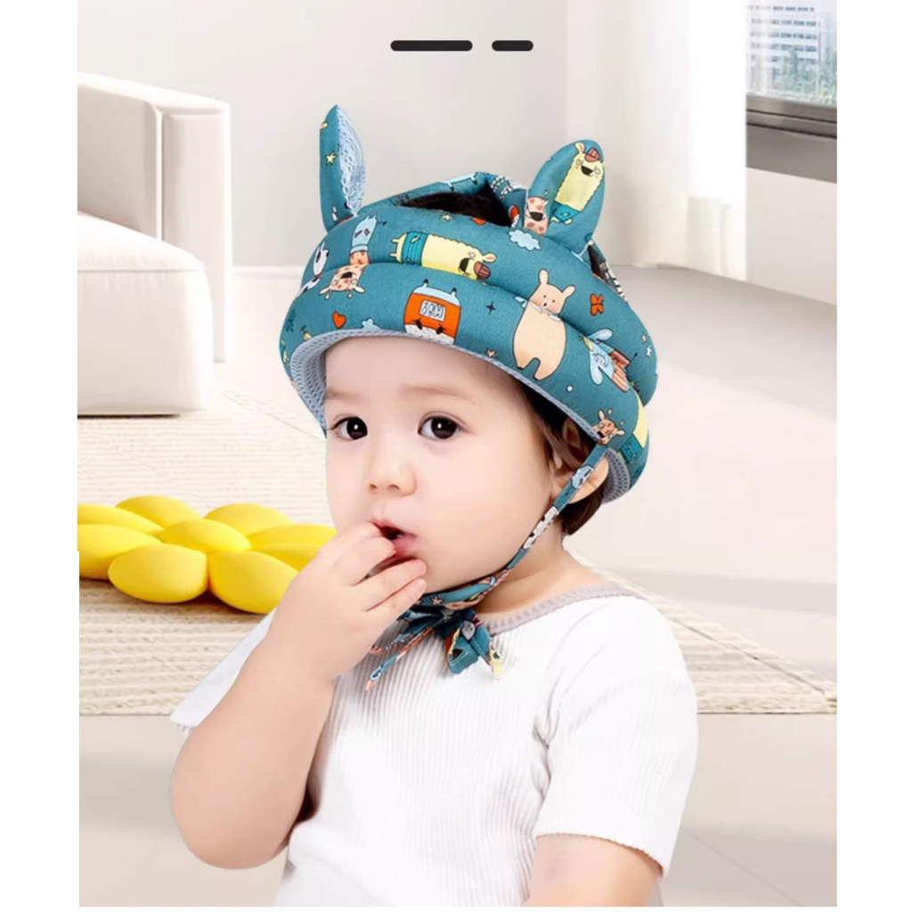 Mũ bảo vệ đầu cho bé tập đi - Mũ bảo hiểm cho bé hình động vật Safari