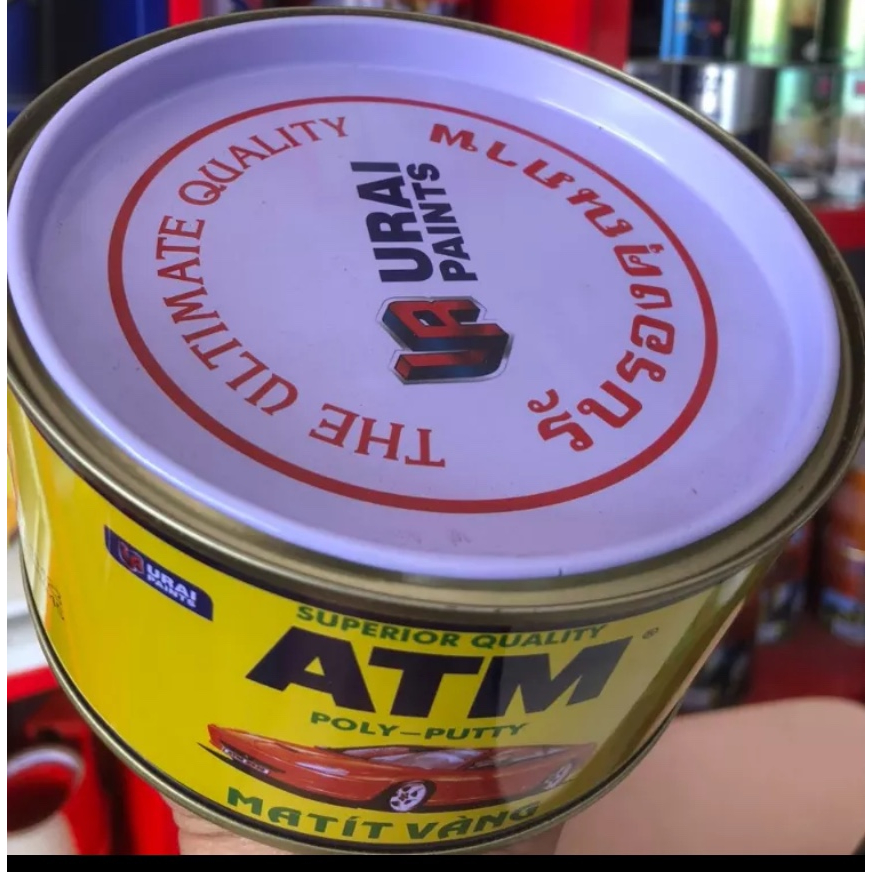 Bộ trét ATM Vàng, Bột Bả Sơn Ôtô -Chính Hãng- 1kg