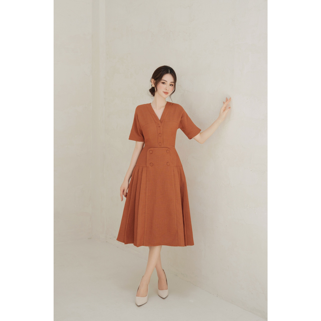 OLV - Đầm Lucy Button Dress