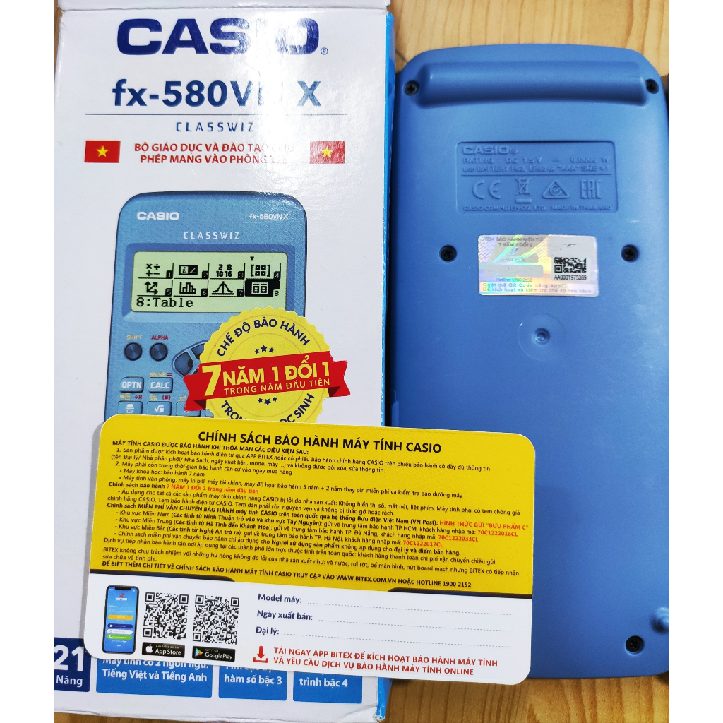 Máy tính casio 580vnx