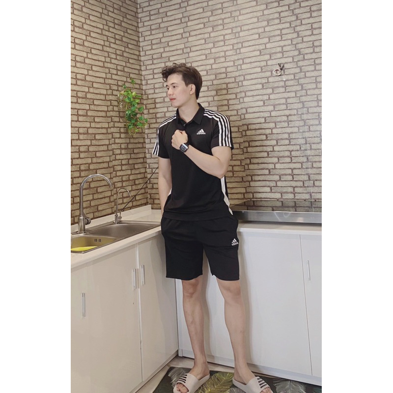 Bộ Thể Thao Adidas New 2023 . Chất Vải Thể Thao  Co Giãn 4 Chiều.Không Bai,Không Xù,Không Nhăn,Không Phai