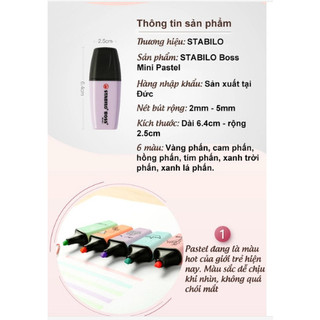 Bút dạ quang STABILO BOSS MINI 07