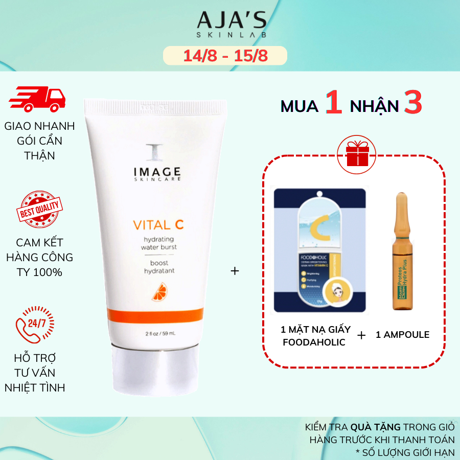 Serum cấp nước cấp tốc Image Skincare Vital C Hydrating Water Burst 59ml cho da khô - AJA'S SKINLAB