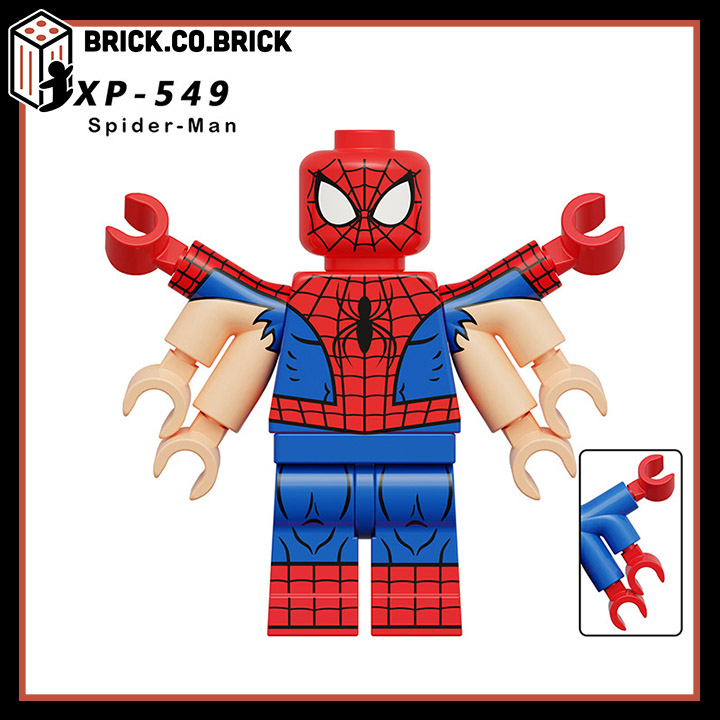 Đồ chơi Lắp ráp Nhân vật Siêu Anh Hùng  Series Prowler Phát Hiện Người Thu Nhỏ Mô hình Người nhện KT1072