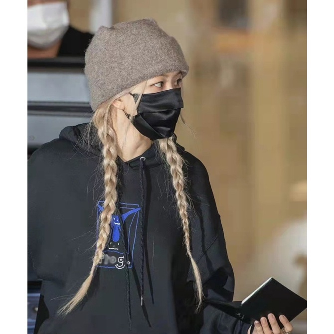 Áo nỉ có mũ hoodie giống Rosé Blackpink thần tượng Kpop