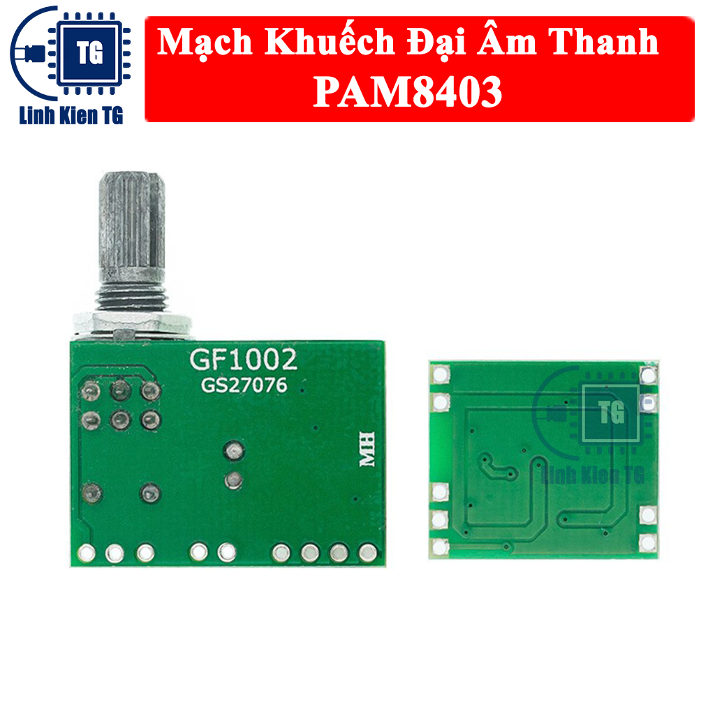 Mạch Khuếch Đại Âm Thanh PAM8403 2x3W 2.5V-5.5V nguồn USB 2 kênh